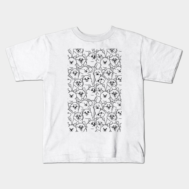 Oh Shiba Inu Kids T-Shirt by huebucket